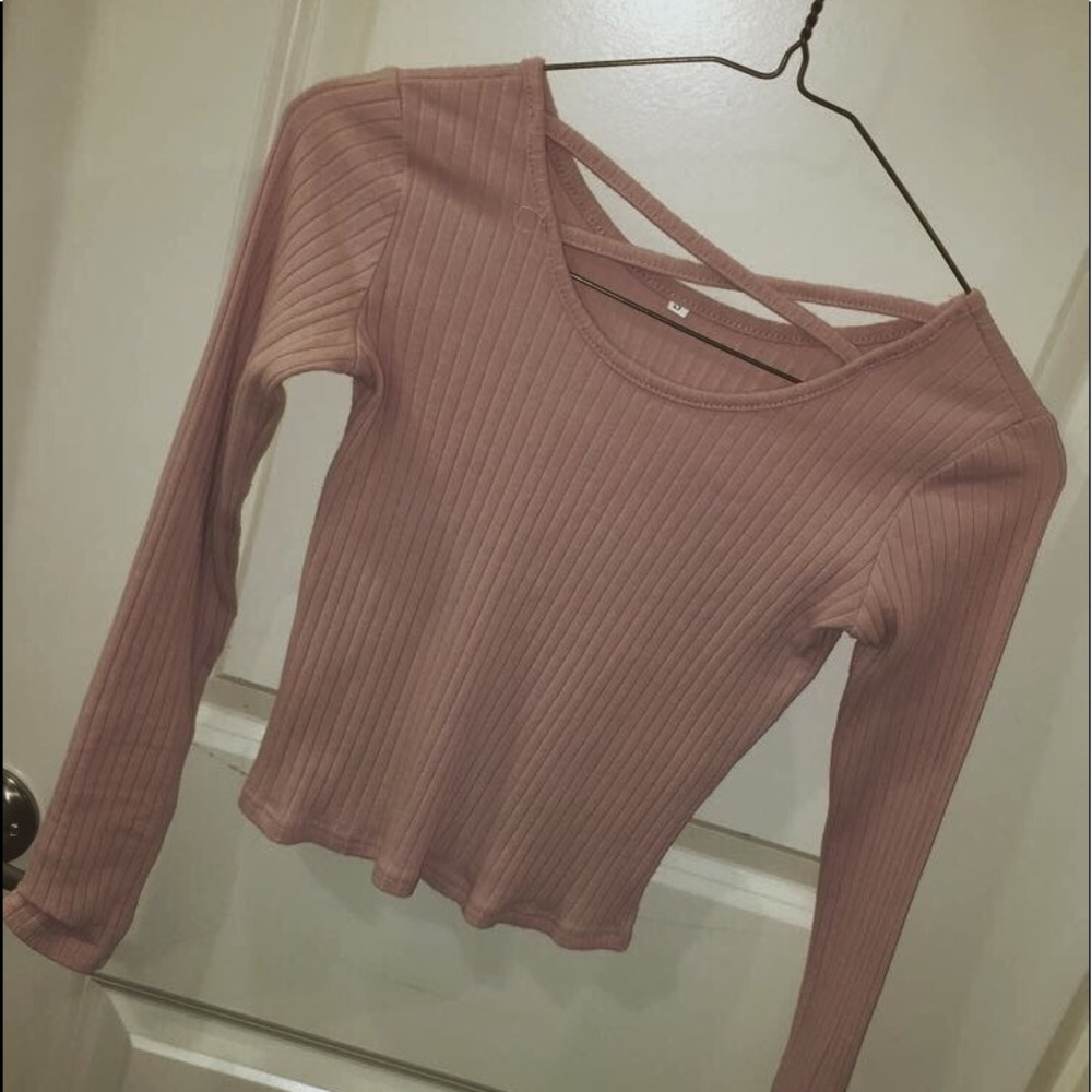 Romwe pink tight cute shirt!